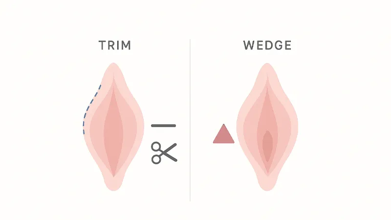 بررسی تکنیک TRIM و WEDGE در لابیاپلاستی