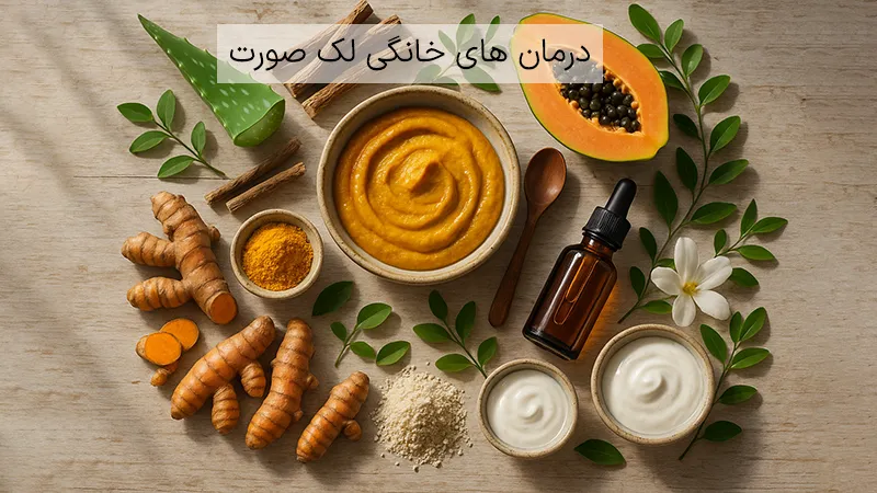 درمان های خانگی لک صورت