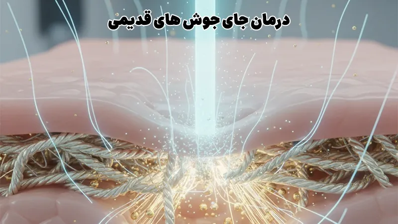 درمان جای جوش عمیق و قدیمی